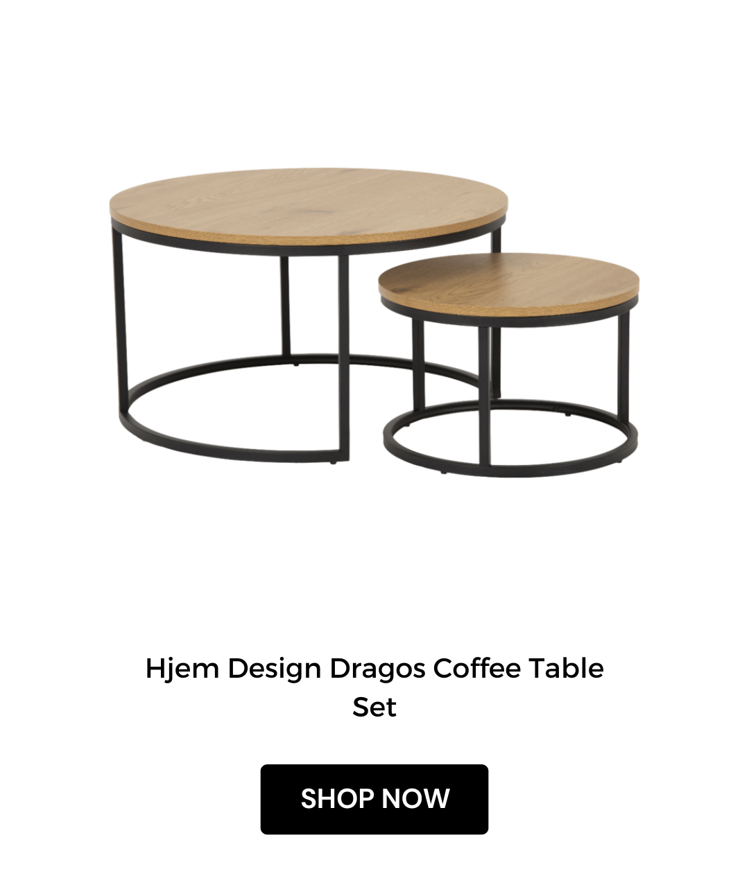 Hjem Design Dragos Coffee Table Set